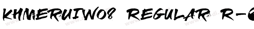 KhmerUIW08 Regular R字体转换